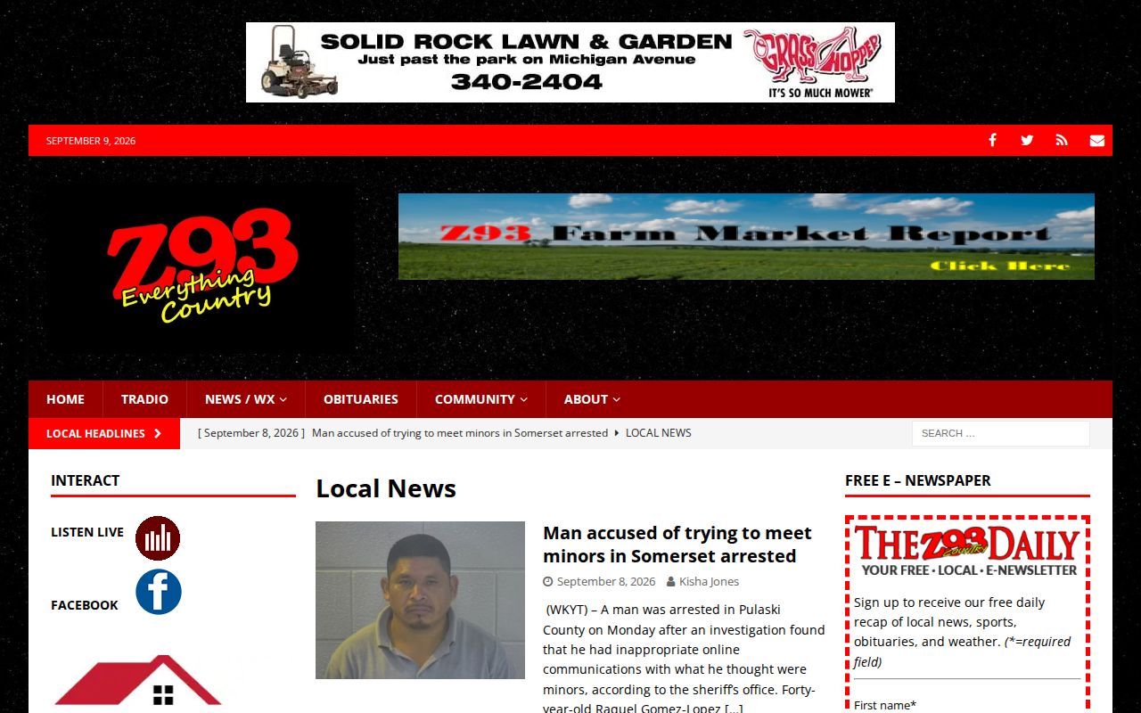 Wayne County police blotter local-news archive for multi-day arrest reports